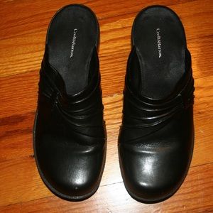 Women's CROFT AND BARROW Mule Shoes Black size 6.5